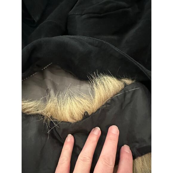 VINTAGE Uniform John Paul Richard’s Suede Jacket Faux Fur Collar L - Picture 11 of 16